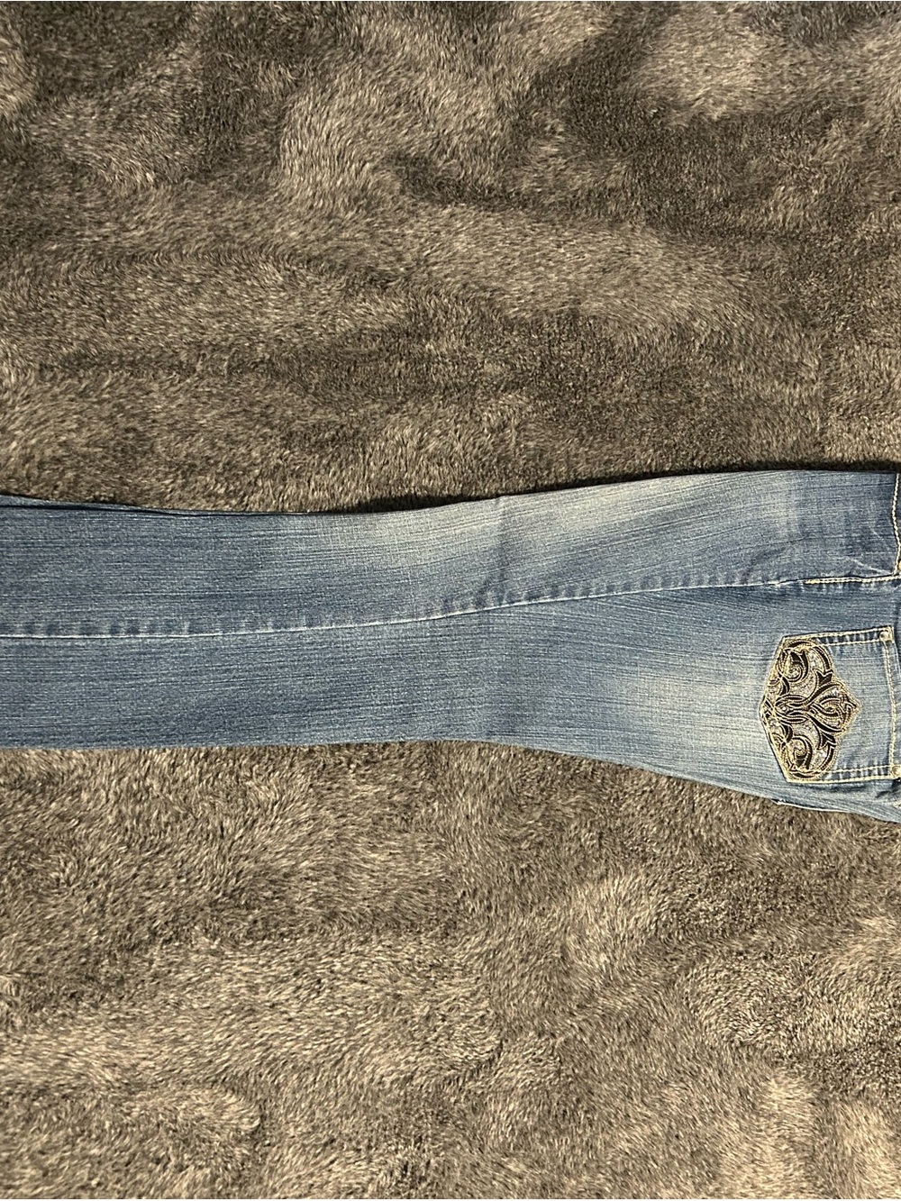 House of CB Light Blue Skinny Jeans with Embroidered Back Pocket